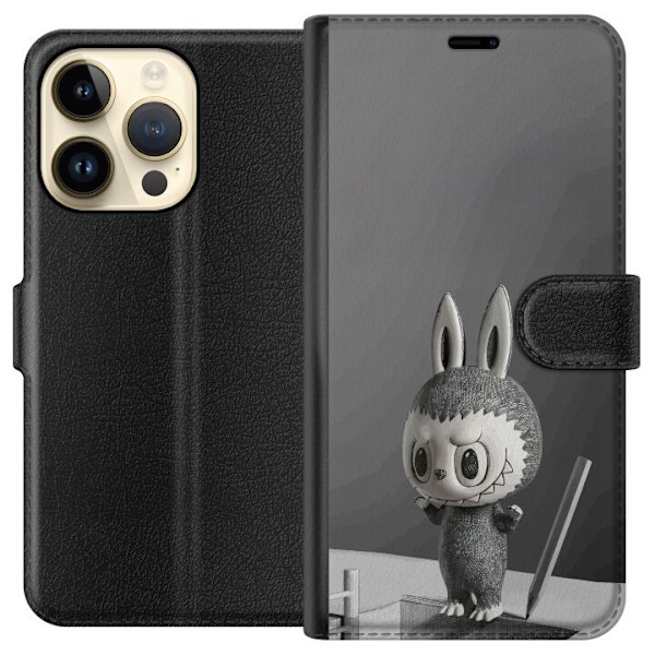 Apple iPhone 14 Pro Tegnebogsetui Pop Mart MEGA LABUBU LABUBU Sketch 1000%