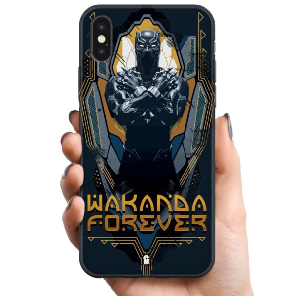 Apple iPhone X TPU Mobildeksel Black Panther: Wakanda Forever