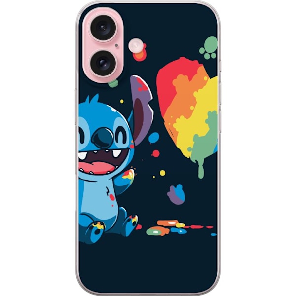 Apple iPhone 16 Gennemsigtig cover Stitch maler