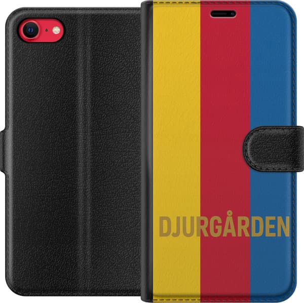 Kompatibel Tegnebogsetui til Apple iPhone 8 Djurgården – fodbold