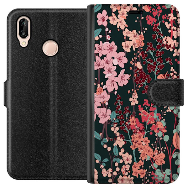 Huawei P20 lite Plånboksfodral Herbaceous Retro