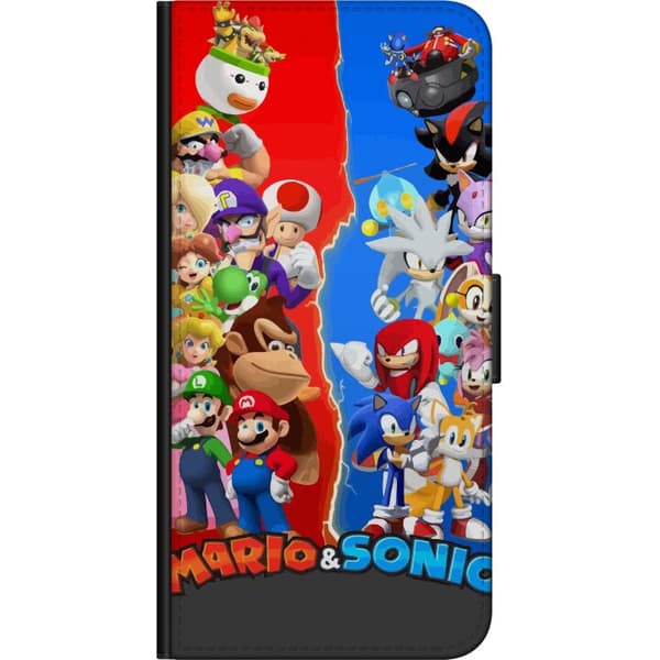 Kompatibelt Plånboksfodral till Samsung Galaxy A03s Super Mario