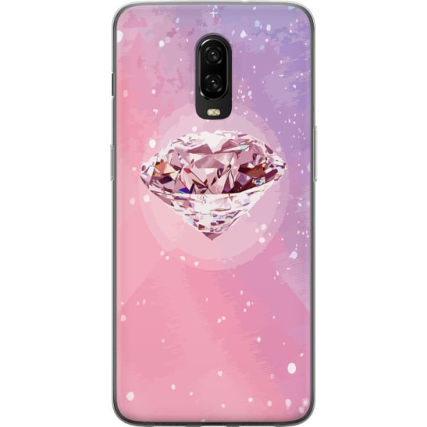 OnePlus 6T Gennemsigtig cover Glitter Diamant
