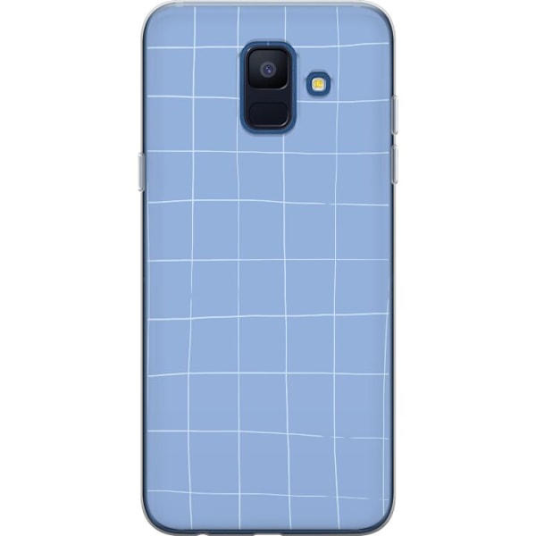 Samsung Galaxy A6 (2018) Gennemsigtig cover Blåt net