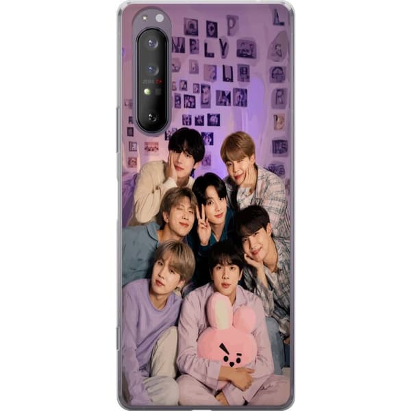 Kompatibelt Mobildeksel til Sony Xperia 1 II BTS lila