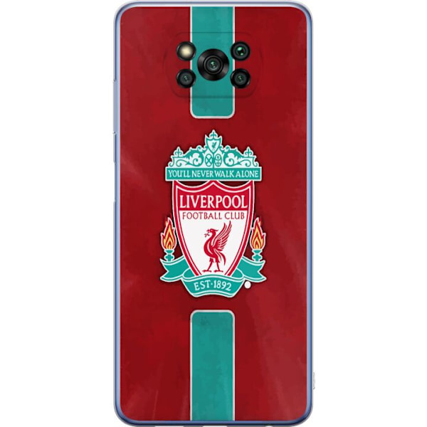 Xiaomi Poco X3 Pro Genomskinligt Skal Liverpool FC – Klassisk Fotbollsstolthet i Rött