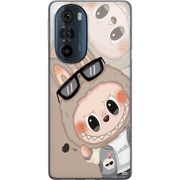 Motorola Edge 30 Pro Gennemsigtig cover Labubu Rainbow Chaos