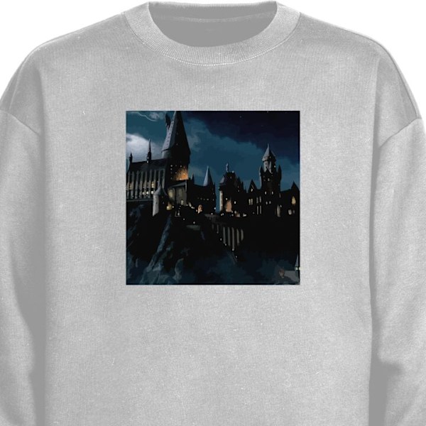 Sweatshirt för Vuxen | Klassisk Collegetröja Harry Potter grå XXL