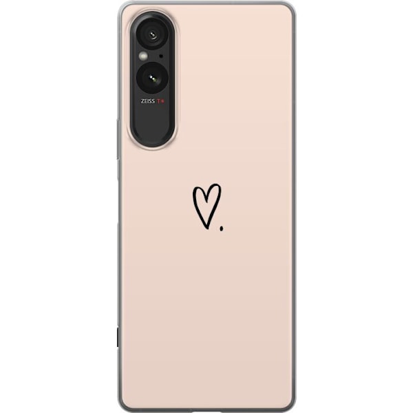 Sony Xperia 10 VI Genomskinligt Skal Hjärta