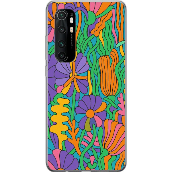 Xiaomi Mi Note 10 Lite Genomskinligt Skal Color Pop