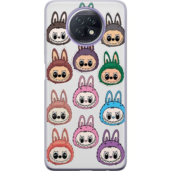 Xiaomi Redmi Note 9T Läpinäkyvä kuori Labubu Macaron Monste