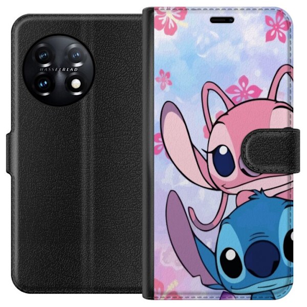 OnePlus 11 Plånboksfodral Stitch & Angel
