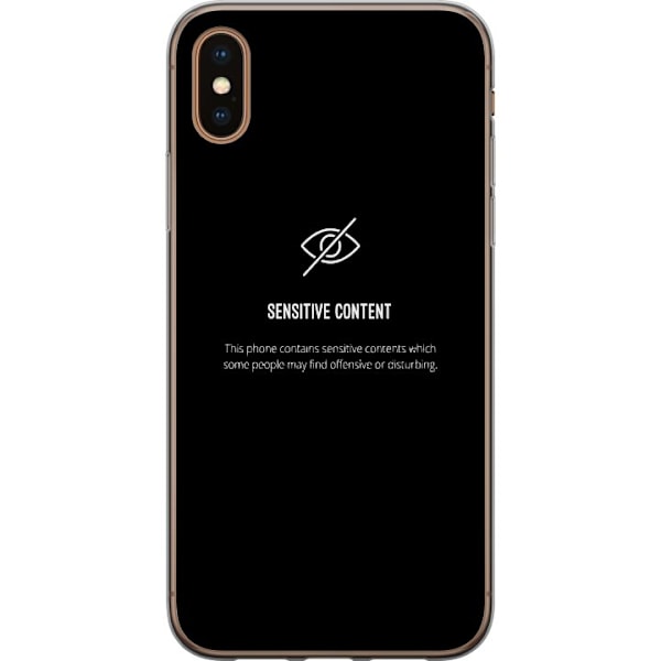 Apple iPhone XS Gennemsigtig cover følsomt indhold