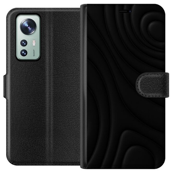 Xiaomi 12 Lompakkokotelo Tummat Aallot