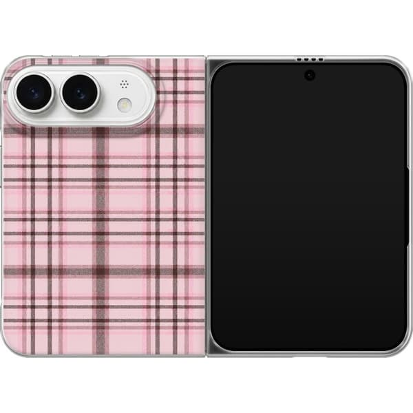 Kompatibelt Mobildeksel til Apple iPhone Duo Rosa tartan rosa
