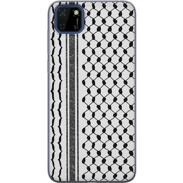Huawei Y5p Läpinäkyvä kuori Palestiinalainen kuvio - perinteiseen tyyliin inspiroima keffiyeh-kangas