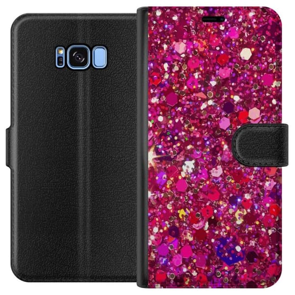 Kompatibelt Plånboksfodral till Samsung Galaxy S8 Glitter