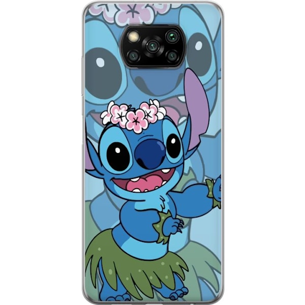 Xiaomi Poco X3 NFC Läpinäkyvä kuori Stitch tähtien alla - Taianomainen Anime-tyyli