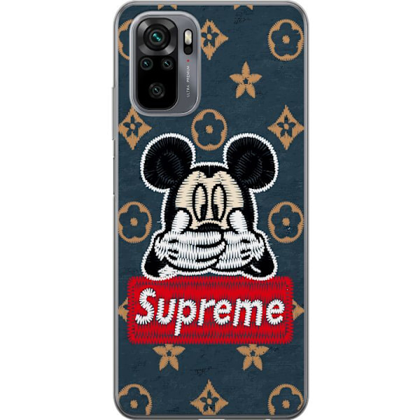 Xiaomi Redmi Note 10S Läpinäkyvä kuori OOPS mickey