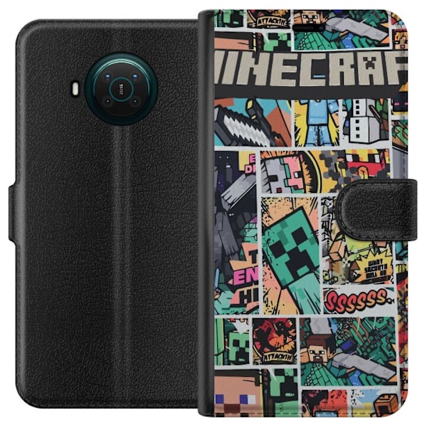 Nokia X10 Lompakkokotelo Minecraft Taide