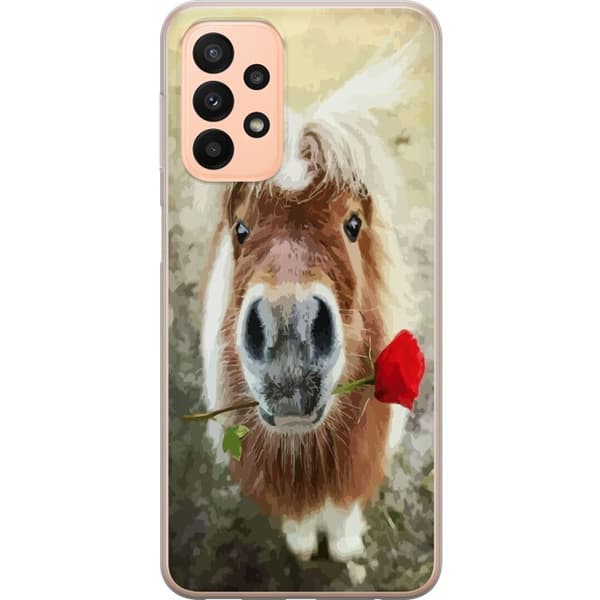 Kompatibelt Mobildeksel til Samsung Galaxy A23 Pony med ros