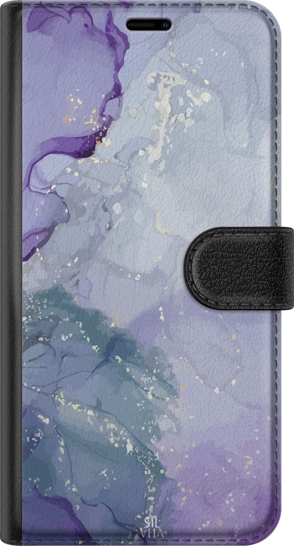 Kompatibelt Lommeboketui til Samsung Galaxy S21+ 5G Marmor