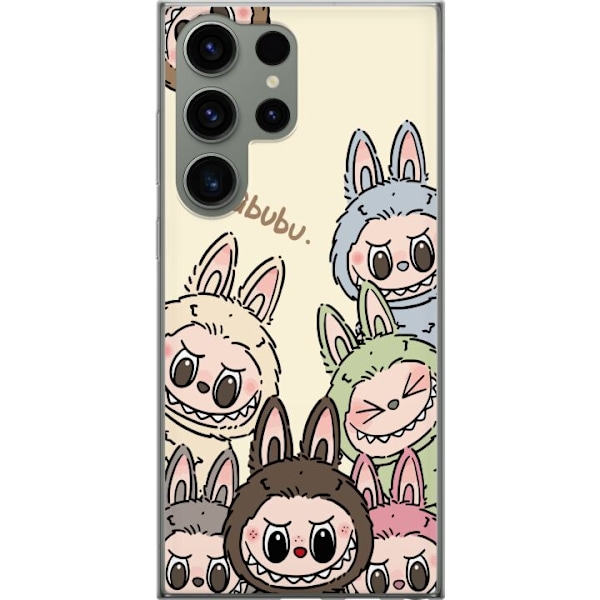 Samsung Galaxy S23 Ultra Gjennomsiktig deksel Labubu Pastel Co