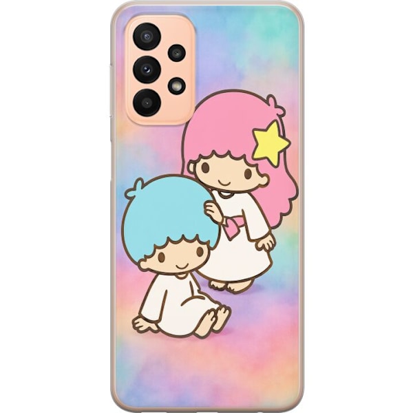 Samsung Galaxy A23 Läpinäkyvä kuori Kawaii Sanrio Kiki Lola Little Twin Stars