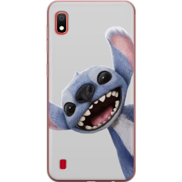 Samsung Galaxy A10 Genomskinligt Skal Stitch i Fart – Kawaii Design för Fans & Barn