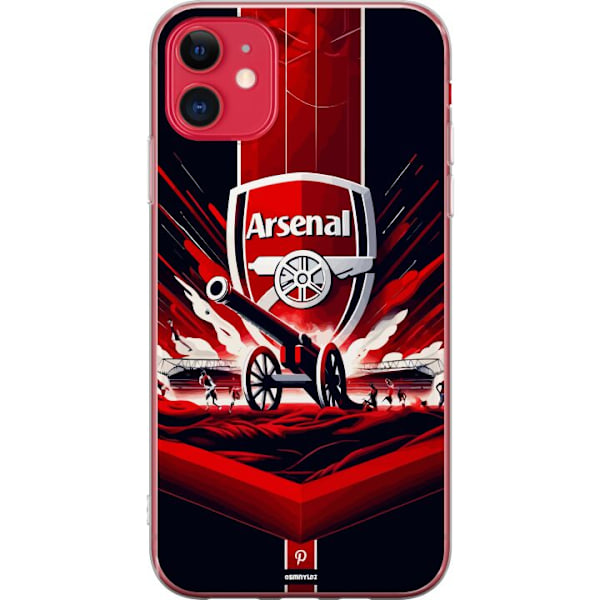 Apple iPhone 11 Läpinäkyvä kuori Arsenal