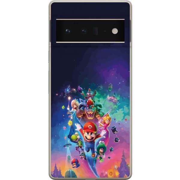 Kompatibelt Mobildeksel til Google Pixel 6 Pro GSuper Mario flerfarget