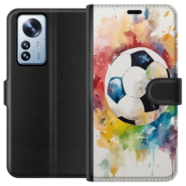 Xiaomi 12 Pro Plånboksfodral Fotboll