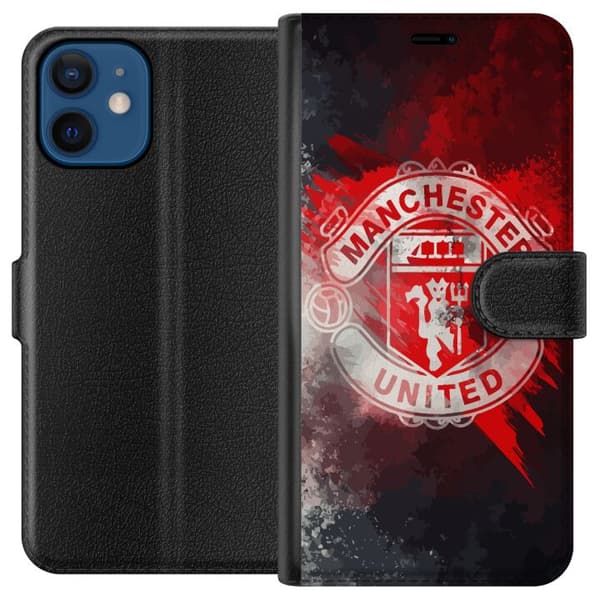 Kompatibel Tegnebogsetui til Apple iPhone 12 mini Manchester United