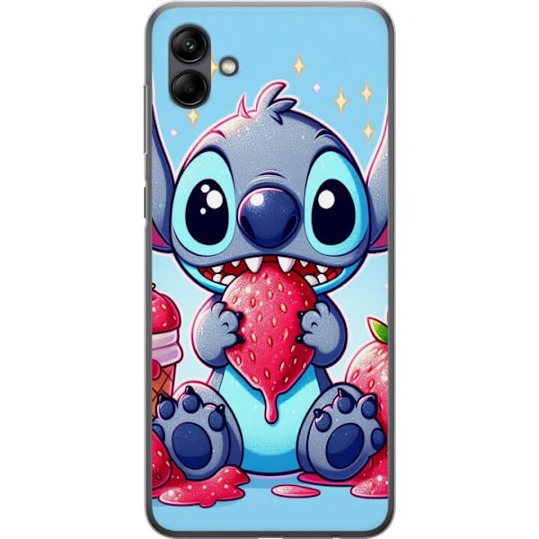Samsung Galaxy A05 Genomskinligt Skal Stitch jordgubbe
