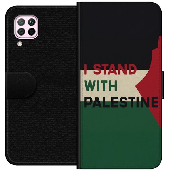 Huawei P40 lite Plånboksfodral Stand with Palestine – solidaritetsdesign med starkt budskap