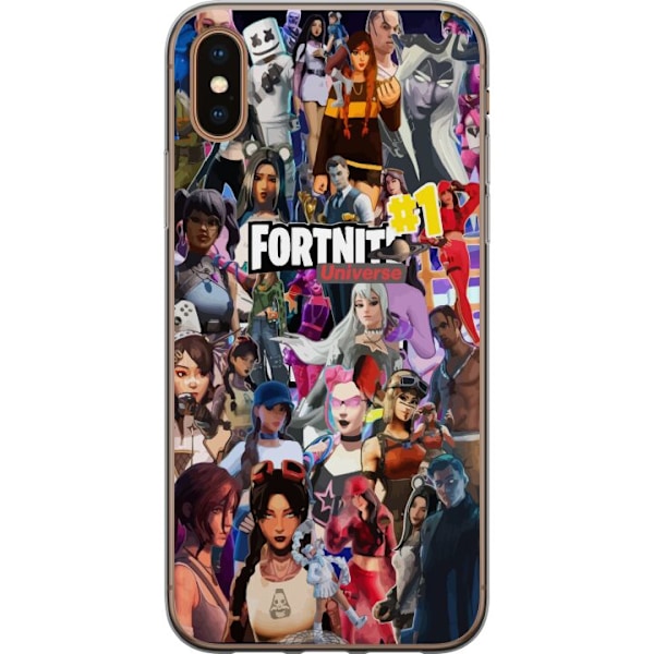 Apple iPhone XS Max Läpinäkyvä kuori Fortnite