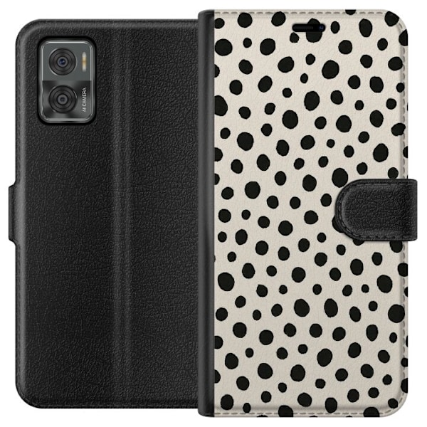 Motorola Moto E22i Tegnebogsetui Dot Dance