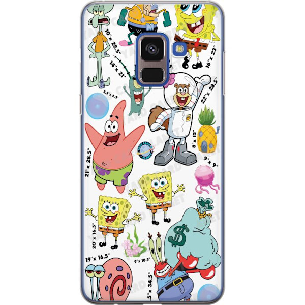 Samsung Galaxy A8 (2018) Gjennomsiktig deksel SpongeBob Square