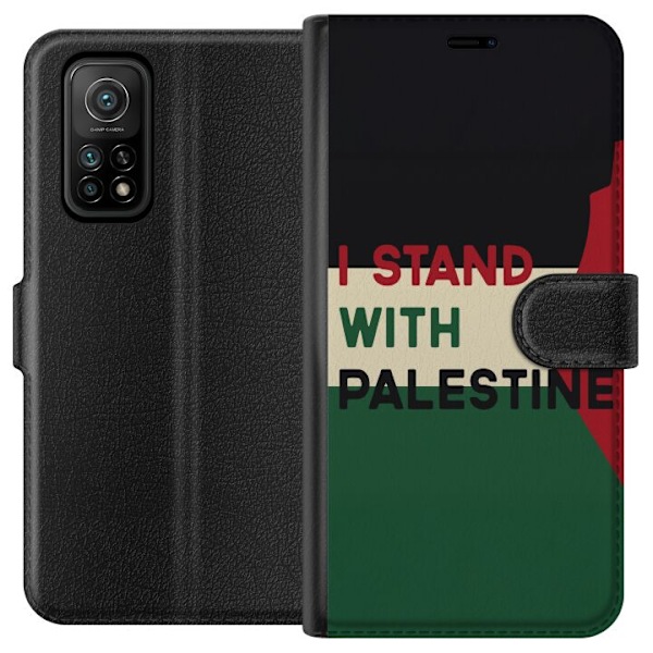 Xiaomi Mi 10T 5G Plånboksfodral Stand with Palestine – solidaritetsdesign med starkt budskap