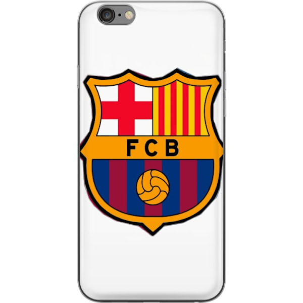 Apple iPhone 6 Plus Genomskinligt Skal FC Barcelona Emblem Fotboll Katalonien Blå Röd Klubblogo Stolthet La Liga Fans Ikoniskt Motiv