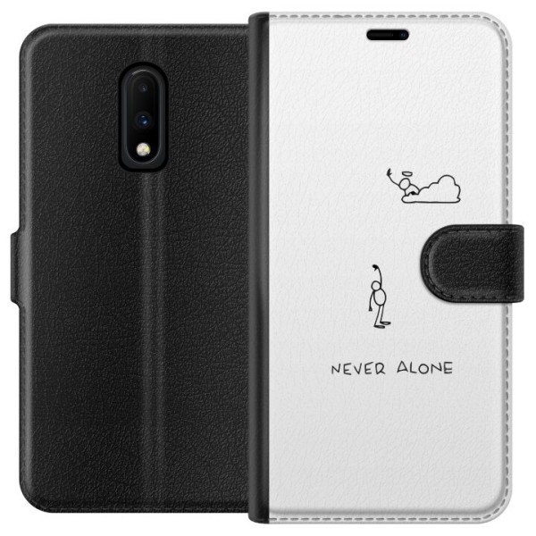 OnePlus 7 Lompakkokotelo Ei koskaan yksin