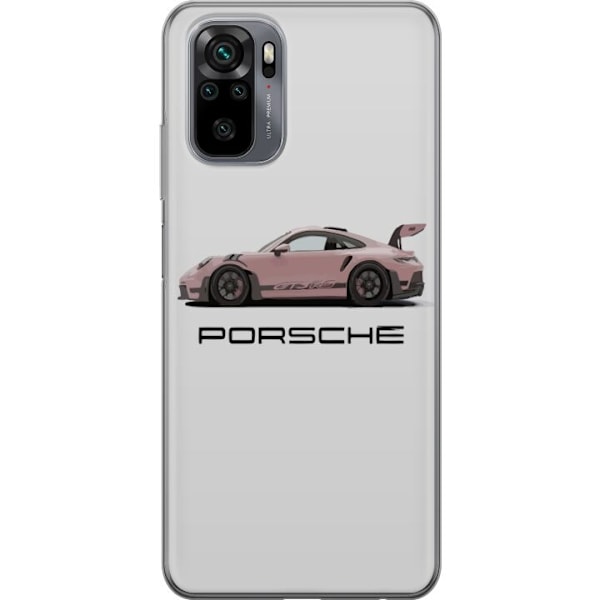 Xiaomi Redmi Note 10S Gennemsigtig cover Porsche 911 Pink