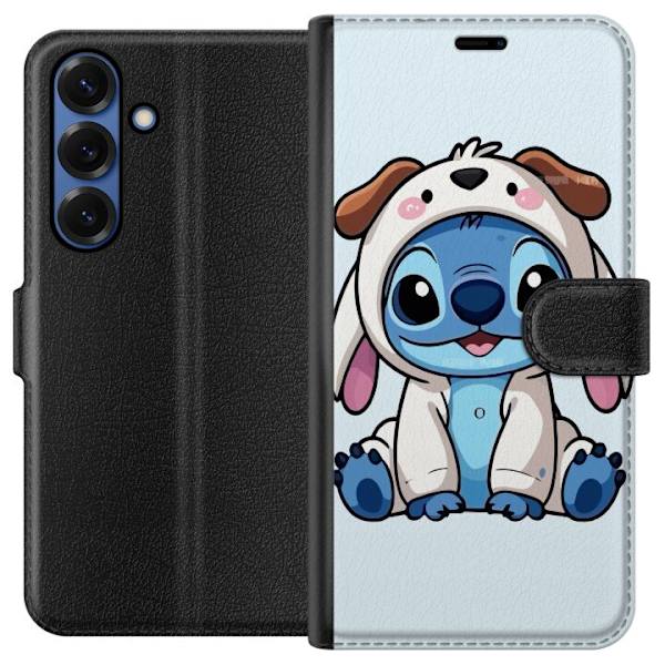 Samsung Galaxy S25+ Tegnebogsetui Stitch Hundekostume Lilo & Stitch Disney Sjovt Design Blå Udlænding Tegneseriekarakter Populær Børne Disney Film