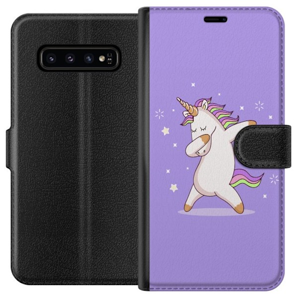 Samsung Galaxy S10 Plånboksfodral Unicorn Dab