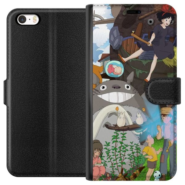 Kompatibelt Plånboksfodral till Apple iPhone SE (2016) Studio Ghibli