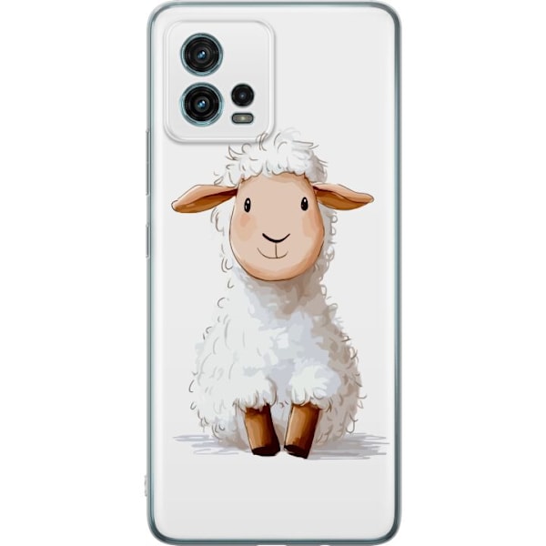 Motorola Moto G72 Läpinäkyvä kuori Suloinen Lammas - lasten ja vauvan tuotteita sarjakuvatyyliin