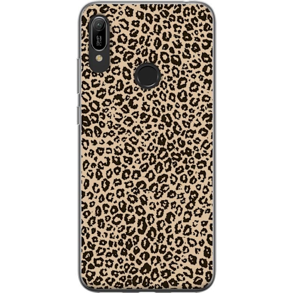 Huawei Y6 (2019) Genomskinligt Skal Leopard Mönster