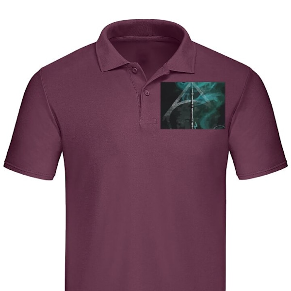 Poloshirt til Voksen | Elegant Poloshirt Harry Potter Bordeaux Stor