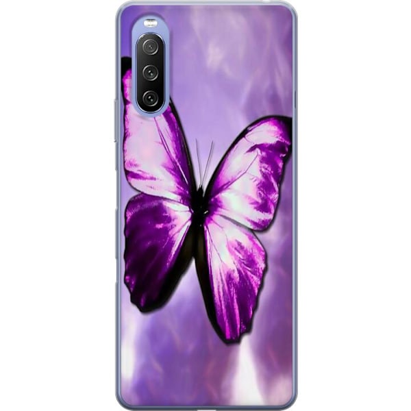 Sony Xperia 10 III Gjennomsiktig deksel Sommerfugl