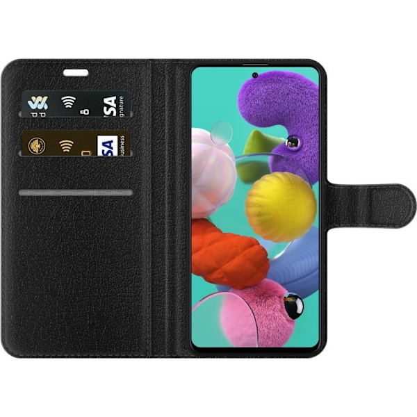 Samsung Galaxy A51 Tegnebogsetui Blomster